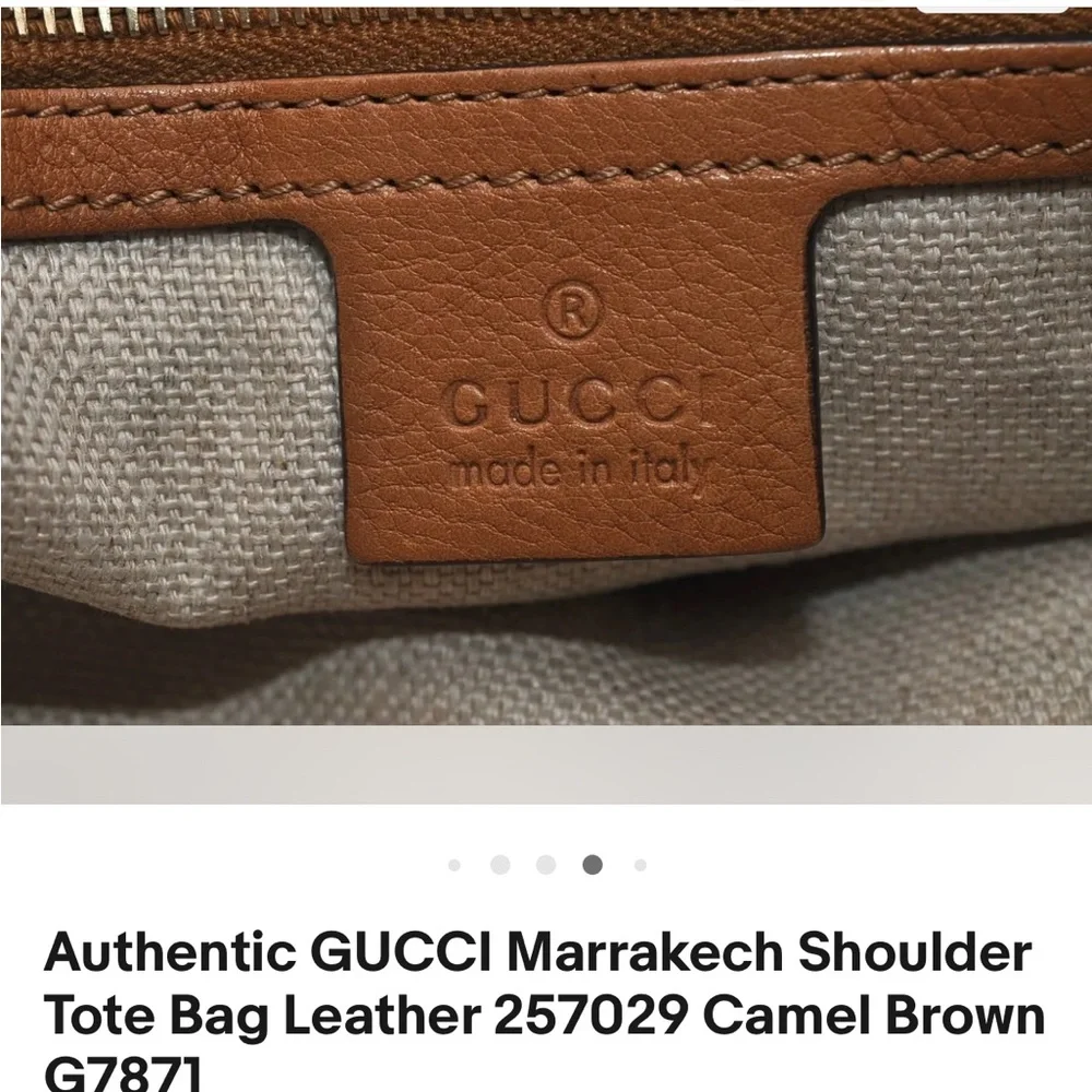 Authentic Gucci Marratech Shoulder Tote Handbag GUC - Picture 9 of 10